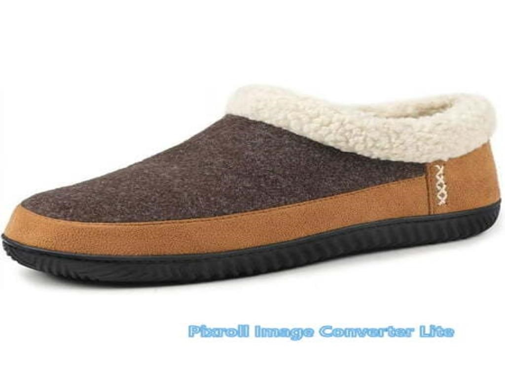 10  Sz 10 ULTRAIDEAS Mens Moccasin Slippers Warm S