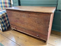 Antique Pine 1 Drawer Lift Top Blanket Chest