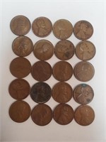 (20) 1920 D Wheat Pennies