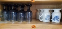 Pfaltzgraff Yorktowne stoneware mugs & goblets