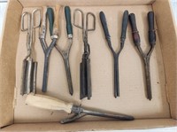 (7) Antique Curling Irons