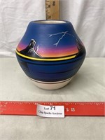 Unique Painted Pottery Vase