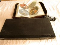 Samsung DVD Player & Organizer Case With DVD's