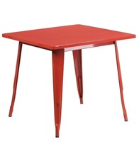 $155 Felix Commercial Grade 31.5in Red Table