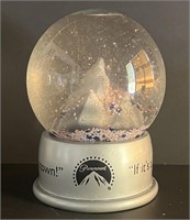Paramount Pictures snow commemorative snow globe