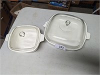 (2) Corningware dishes