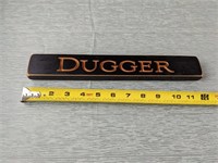 Wood Dugger Sign (12" x 2")