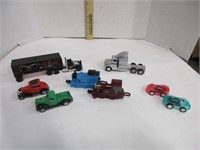 Hot wheels semi trucks and some cars & trains