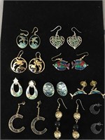 10 PAIRS OF MISC EARRINGS