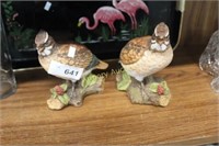 CERAMIC QUAIL DECORATIONS