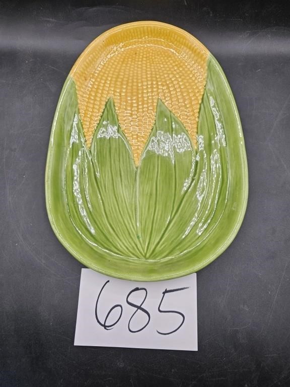 Vintage Ceramic Corn Serving Dish