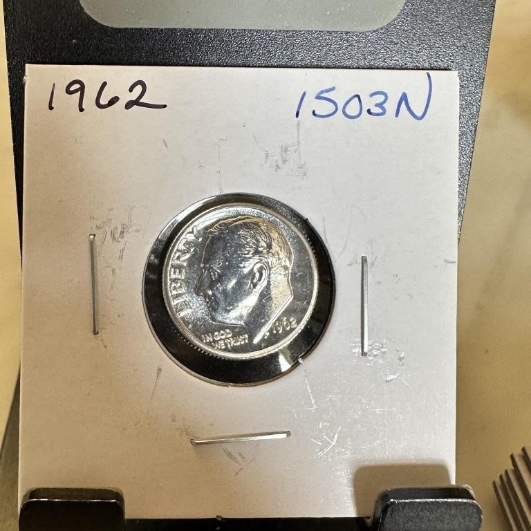 1962 PROOF SILVER ROOSEVELT DIME