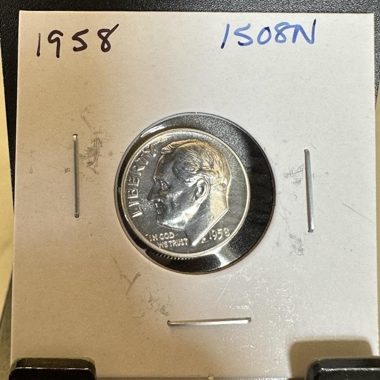 1958 PROOF SILVER ROOSEVELT DIME