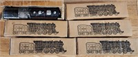 Lot Of 6 VTG Auburn Indiana Train Engines NIB Stil