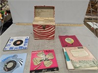 Box of 45 Records