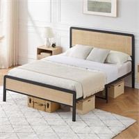 Full Size Bed Frame with Headboard and Footboard