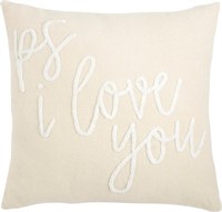 Mud Pie Boucle Wedding Pillows  Cream