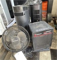 (3) Heaters & Clip-on Fan