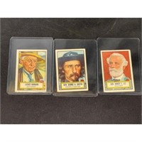 (3) 1952 Topps Look N See Cards