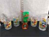 Disney water glass collection Mickey Mouse Dumbo