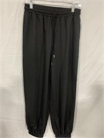 WOMENS STRETCHY SWEAT PANTS BLACK SMALL