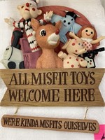 MISFIT TOYS WELCOME SIGN