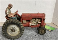 Vintage Auburn Tractor w/ Man