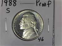 1988-S Proof Jefferson Nickel