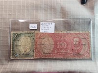 ND 1947-1958 Chile 50&100 Pesos VG
