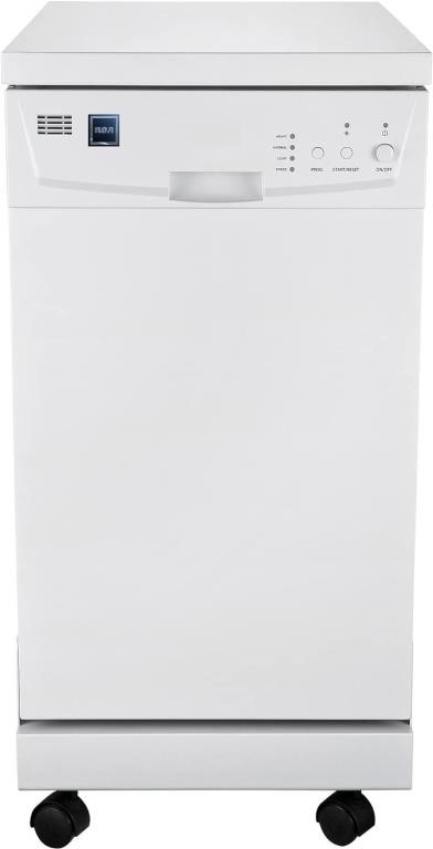 RCA Portable Dishwasher, 18in Wide, White