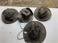 4 camo round brimmed hats