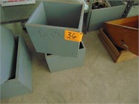 2 Shopmade Wood Boxes