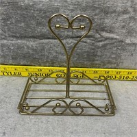 Vintage Wire Metal Table Caddy