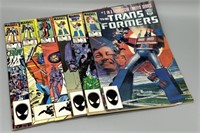 (6) Vintage Marvel The Trans Formers Comic Books