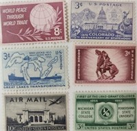 US Mint Never Hinged Postage Stamps