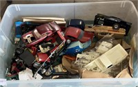 Tote full of model car pieces