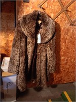Large Sized Fake Woman's Fur Coat.
