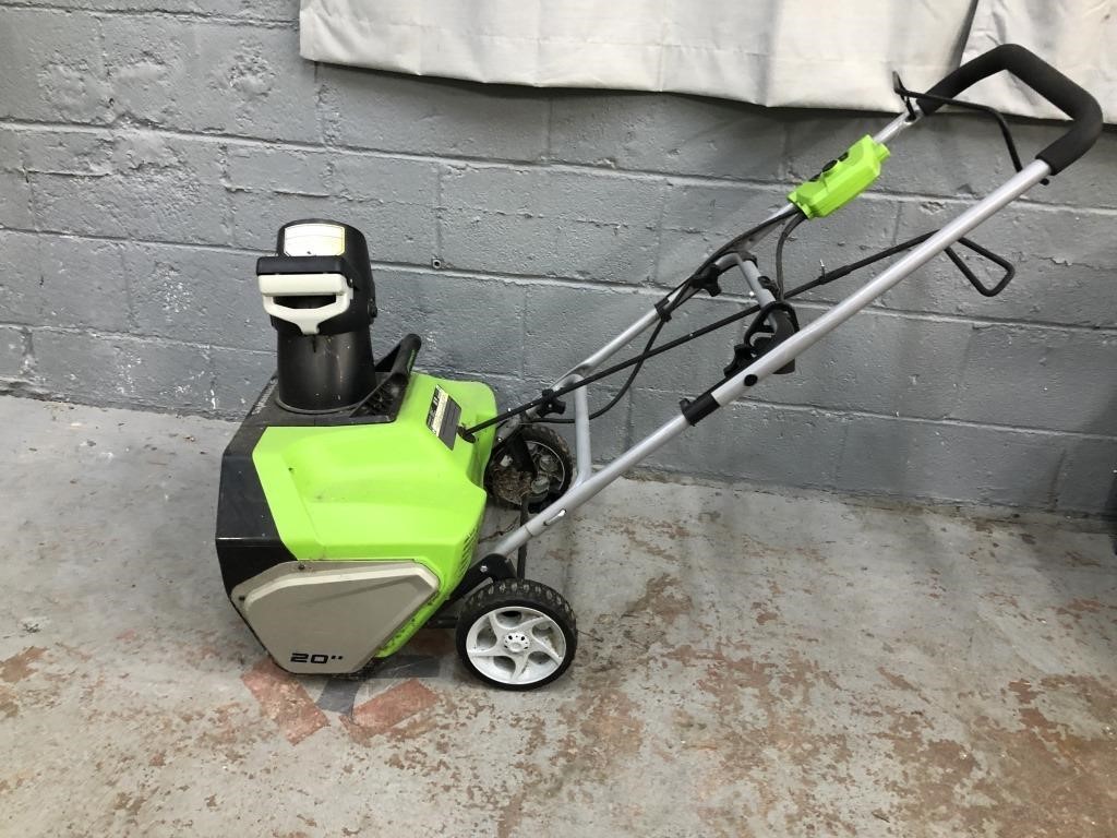 GREENWORKS 120V SNOW THROWER