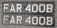 Holland License Plates FAR 400B