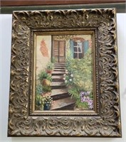 Framed oil on canvas, 15.5 x 18.5" signed Bea