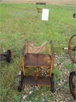 124) Vintage baby stroller 1950s