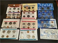 Six Uncirculated US Mint coin sets in original
