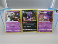 Three Assorted Pokemon Cards