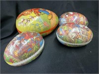 4 Paper Mache Candy Containers