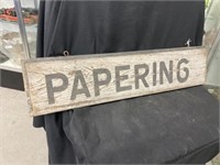 PAPERING Sign