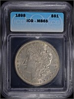 1898 MORGAN DOLLAR ICG MS65