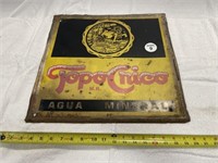 VINTAGE METAL SIGN - TOPO CNICO AGUA MINERAL
inche