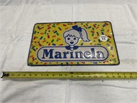 VINTAGE METAL SIGN (embossed) - MARINELA