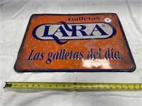 VINTAGE METAL SIGN (embossed) - LARA GALLETAS
inch