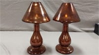 Mercury glass battery operated lamps